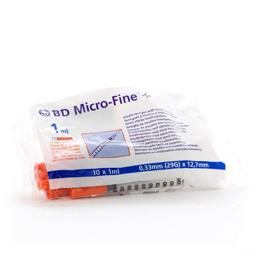 Bd Microfine+ Ins.spuit 1,0ml 29g 12,7mm 10 324827