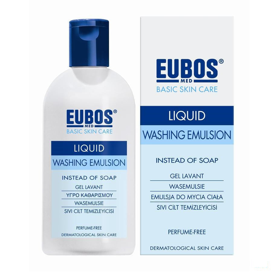 Eubos Zeep Vloeibaar Blauw N/parf 200ml