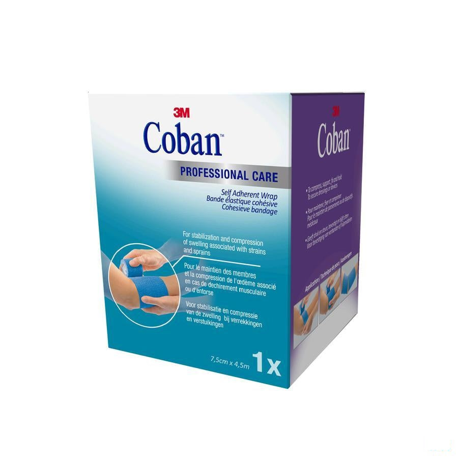 Coban 3m Rekverband Blue Rol 7,5cmx4,57m 1583/b