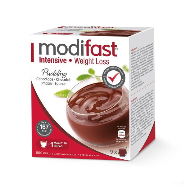 Modifast Pudding Chocolade Zakje 9 - Modifast - InstaCosmetic