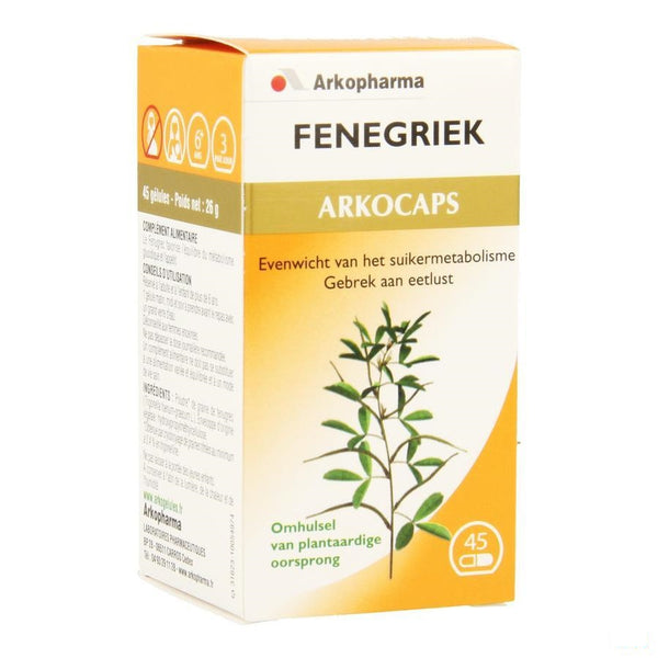 Arkocaps Fenegriek Plantaardig 45 - Arkopharma - InstaCosmetic