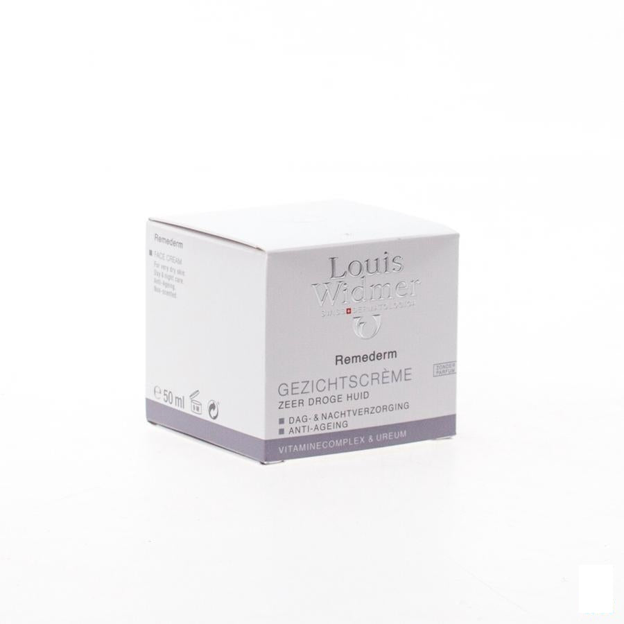 Louis Widmer Remederm Gezichtscreme Zonder Parfum 50 Ml
