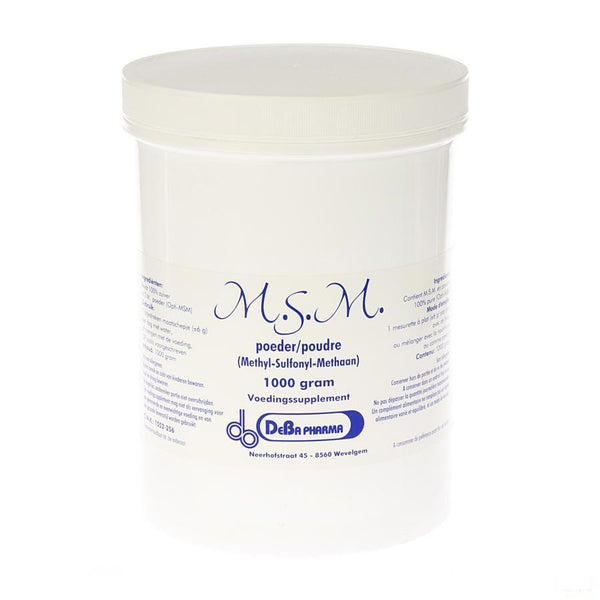 Msm Pdr Soluble/ Oplosb 1kg Deba - Deba Pharma - InstaCosmetic