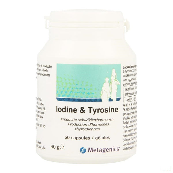 Iodine & Tyrosine Capsules 60 87 Metagenics - Metagenics - InstaCosmetic