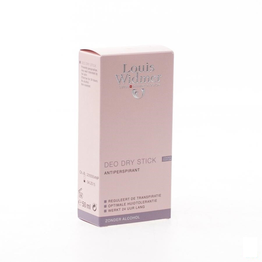 Louis Widmer Deo Dry Stick Zonder Parfum 50 Ml