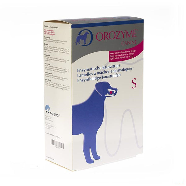 Orozyme Canine S Kauwstrips Enzym.hond <10kg 224g - Ecuphar Nv/sa - InstaCosmetic