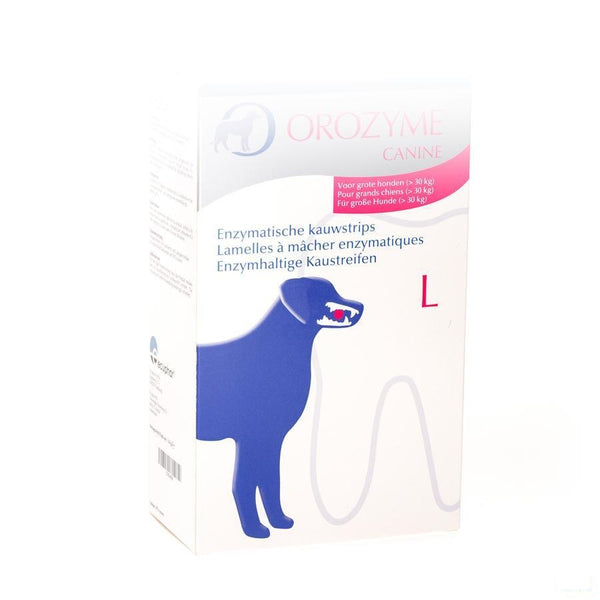 Orozyme Canine L Kauwstrip Enzym.hond >30kg 141g - Ecuphar Nv/sa - InstaCosmetic
