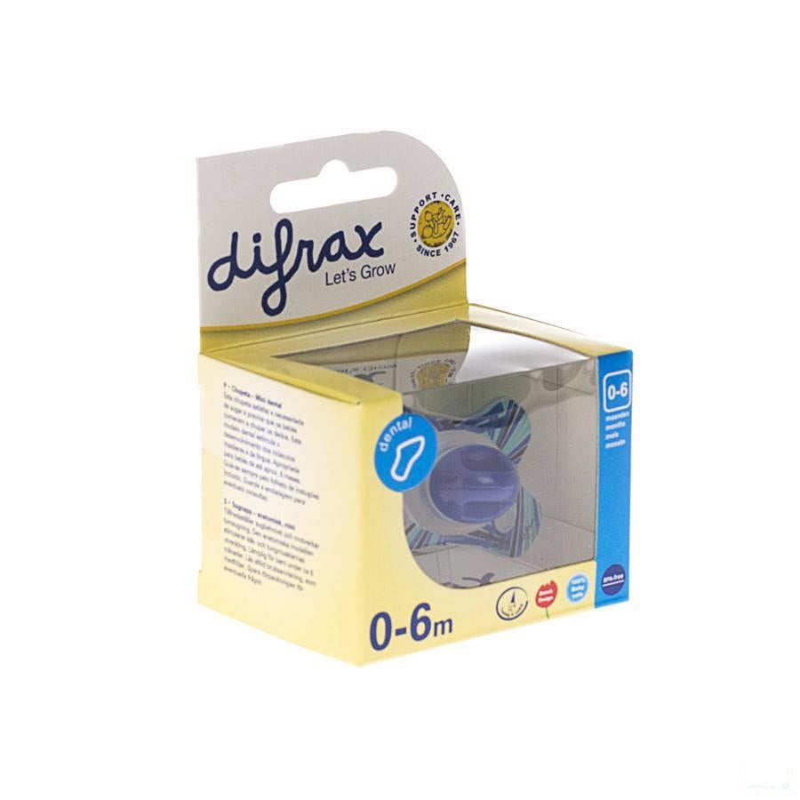 Difrax Fopspeen Sil Mini-dental 0-6m 799