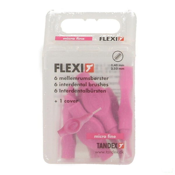 Flexi Fuchsia Borsteltje Micro Fine Interdentaal 6 - Deprophar - InstaCosmetic