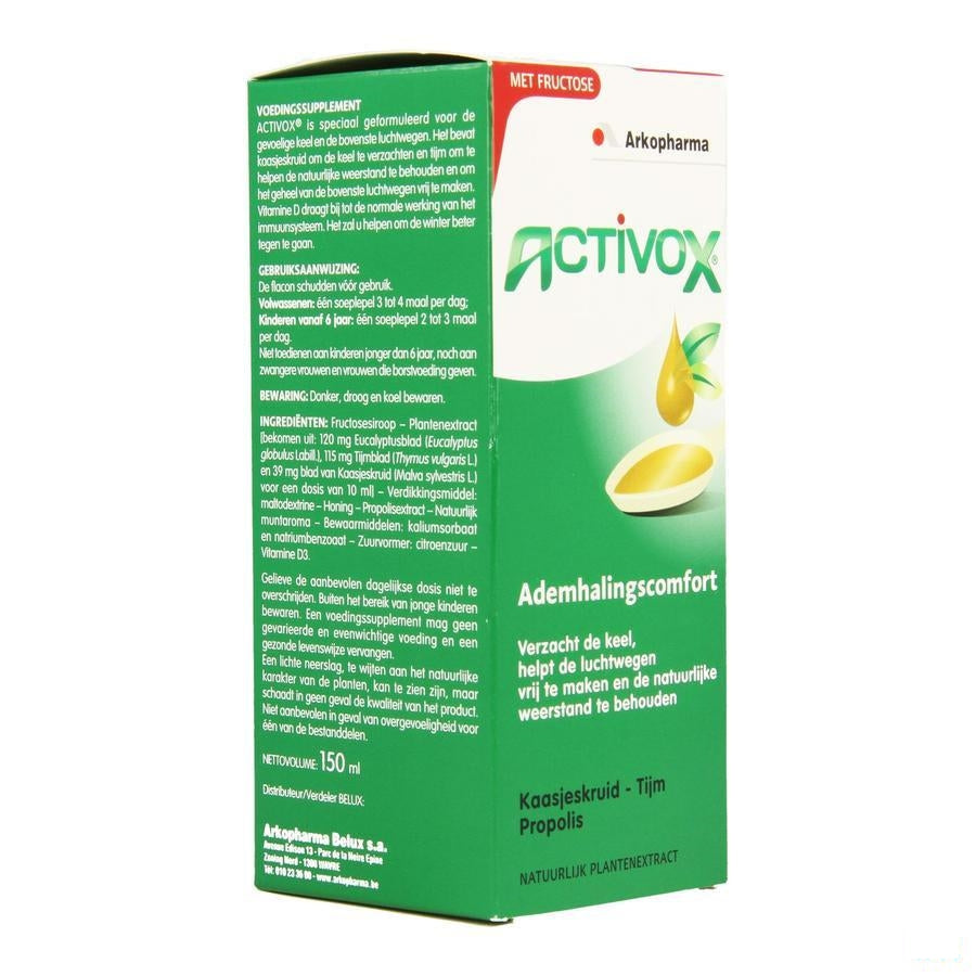 Activox Kruidensiroop Nieuwe Formule 150ml