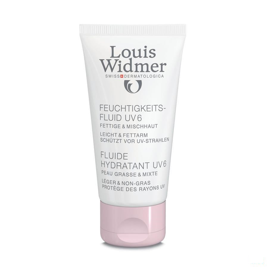 Louis Widmer Fluide Hydratant Uv6 Zonder Parfum 50 Ml