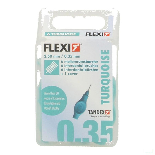 Flexi Turquoise Borsteltje Extra Micro Fine 6 - Deprophar - InstaCosmetic