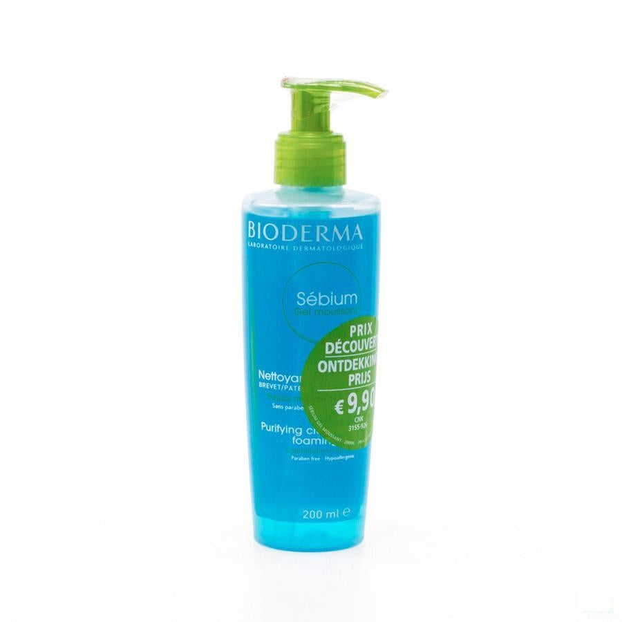 Bioderma Sebium Schuimende Gel Vette Huid 200ml