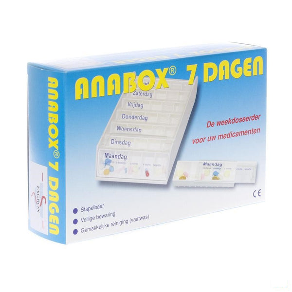 Anabox Pilbox Wit 7 Dagen - Fagron - InstaCosmetic