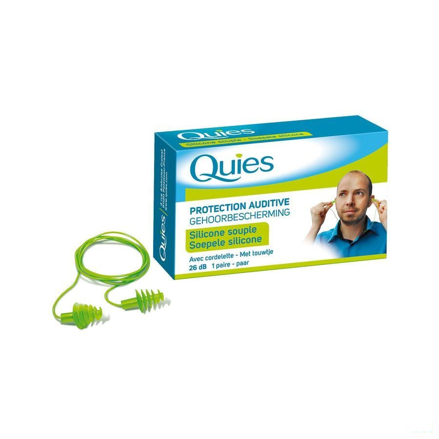 Quies Oordoppen Doe-het-zelver + Koordje 1paar