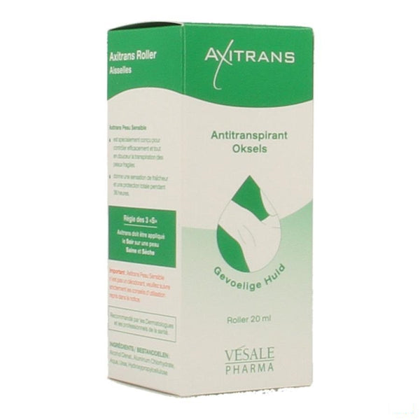 Axitrans A/transpirant Gev.huid Roller 20ml - Axone Pharma - InstaCosmetic