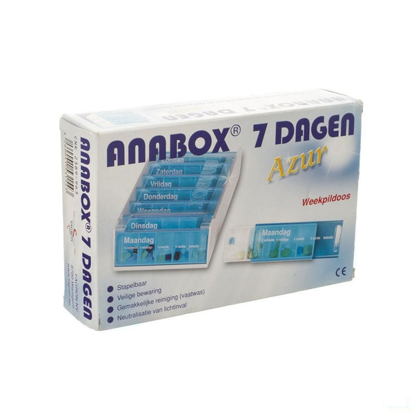 Anabox Pillendoos Azur Nl 7 Dagen - Fagron - InstaCosmetic