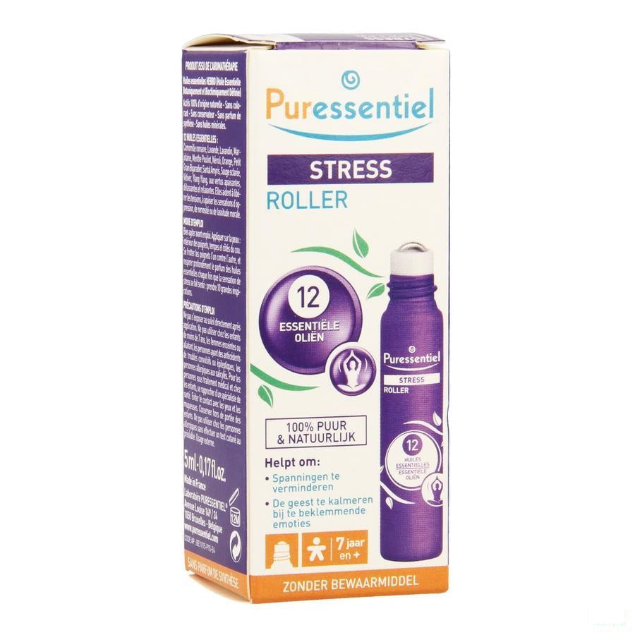 Puressentiel Stress Roller 12 Ess Olie 5ml