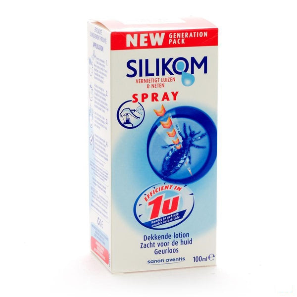 Silikom Spray Tegen Luizen 100ml - Sanofi - InstaCosmetic