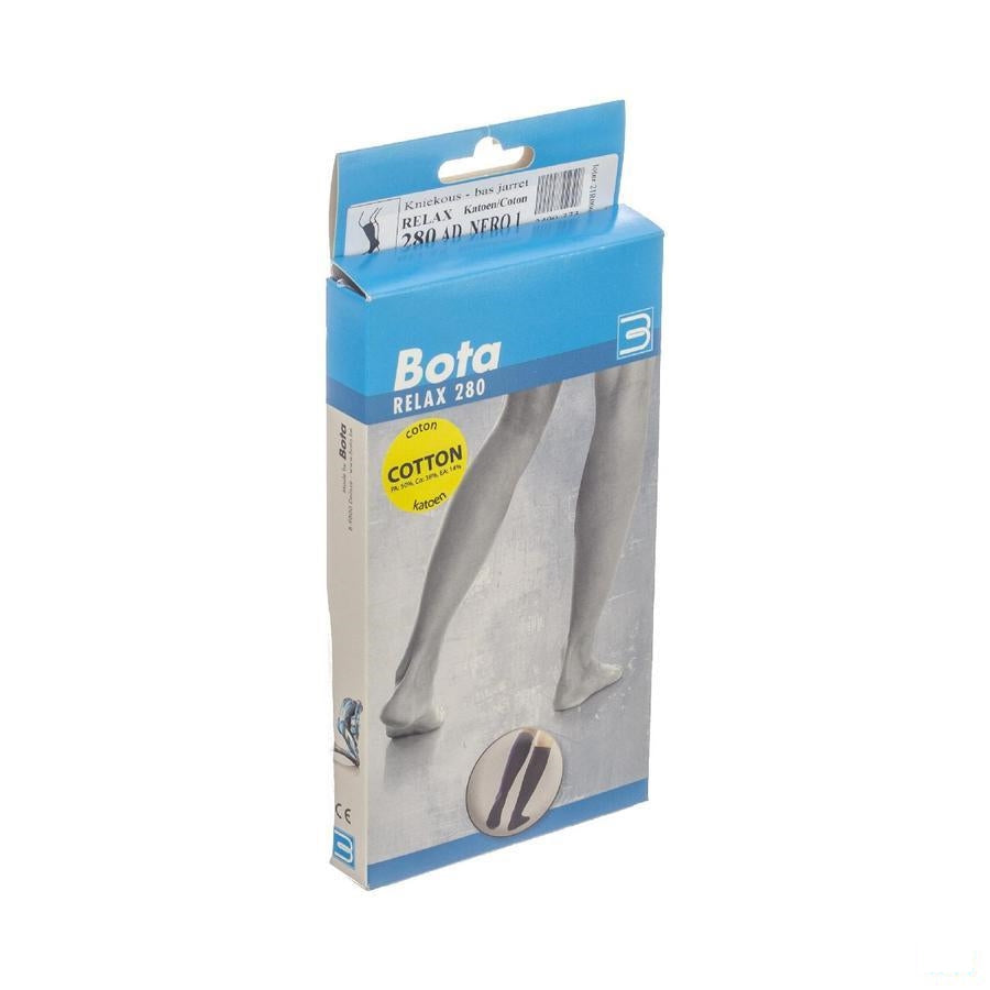 Bota Relax 280 Katoen Korte Kous Zwart N1