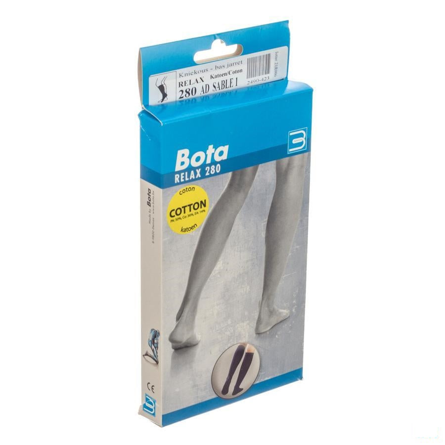 Bota Relax 280 Katoen Korte Kous Zand N1