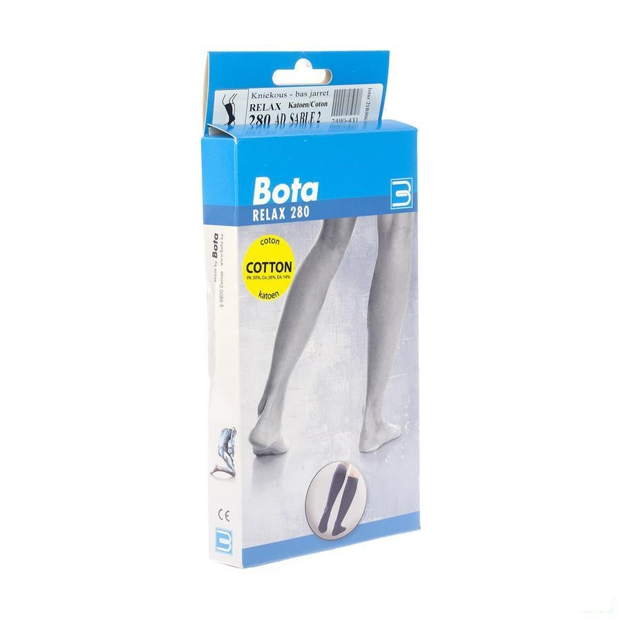 Bota Relax 280 Katoen Korte Kous Zand N2