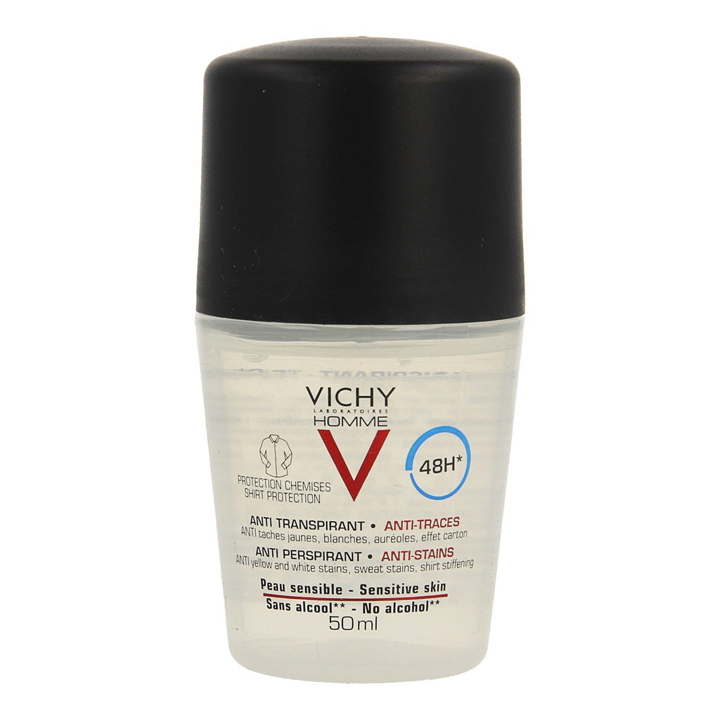 Vichy - Homme Antitranspirant 48h Deo-Roller Anti-Strepen 50ml
