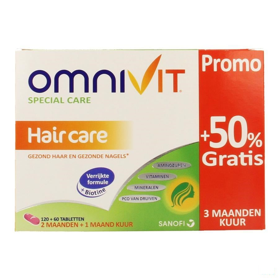 Omnivit Haar 120 + 60 Gratis