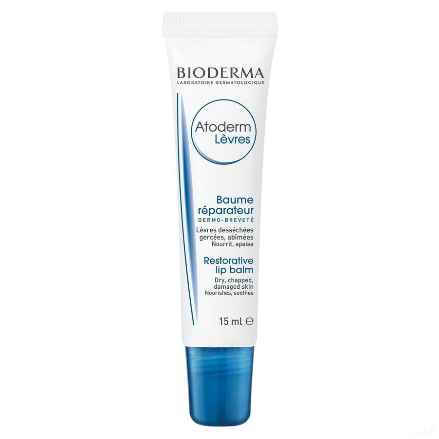 Bioderma Atoderm Lipbalsem Herstellend Tube 15ml