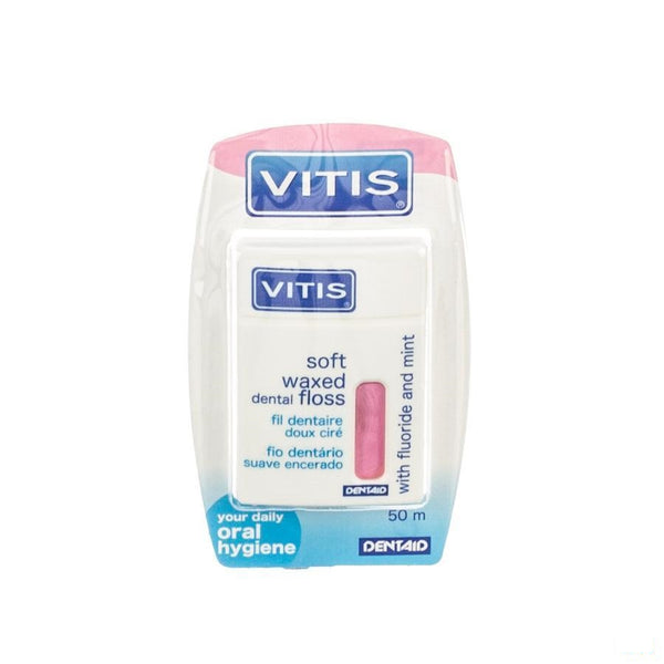 Vitis Floss Waxed Fluor Mint 50m 1650 - Dentaid - InstaCosmetic