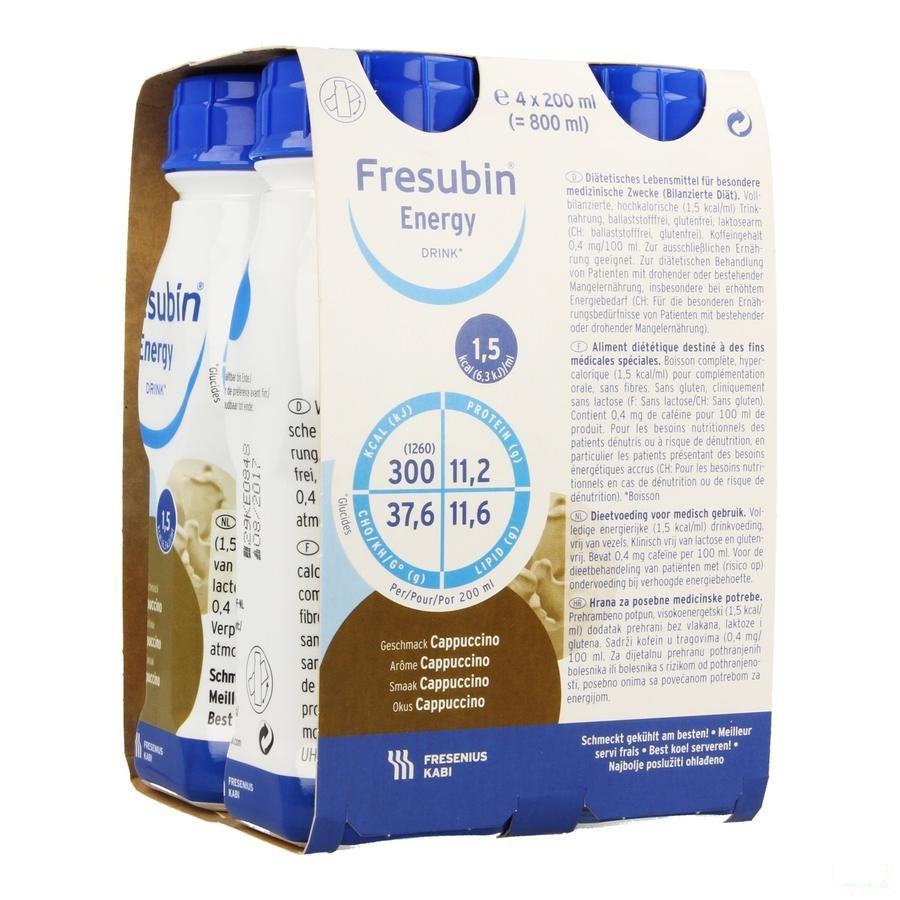 Fresubin Energy Drink Cappuccino Fl 4x200ml