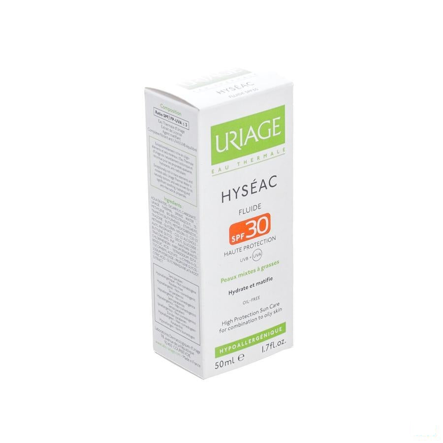 Uriage Hyseac Fluide Sol Ip30 Gem H-vh Tube 50ml