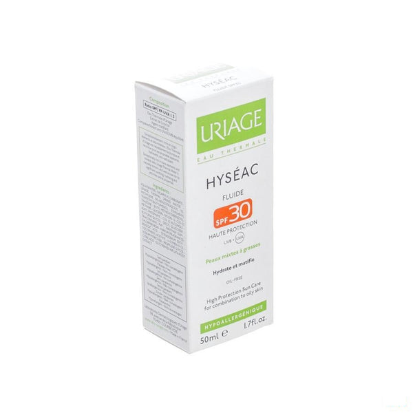 Uriage Hyseac Fluide Sol Ip30 Gem H-vh Tube 50ml - Uriage - InstaCosmetic