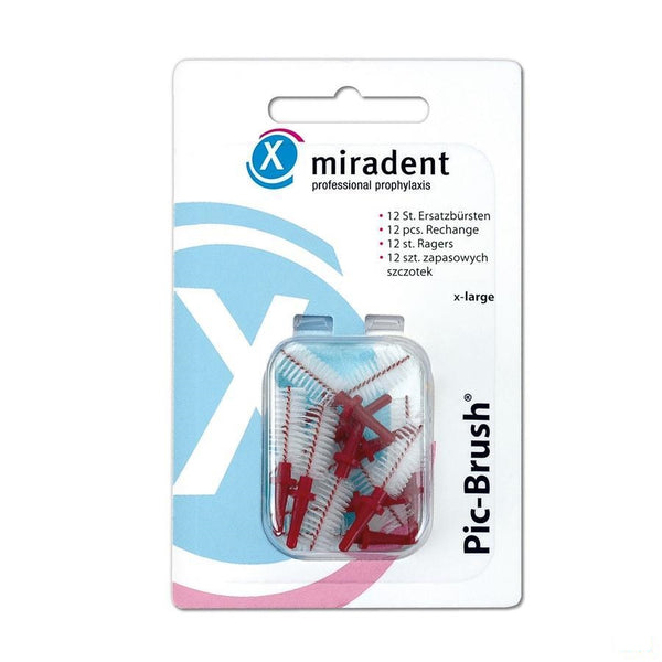 Miradent Pic-brush Borsteltje Bordeaux 12 - Eureka Pharma - InstaCosmetic
