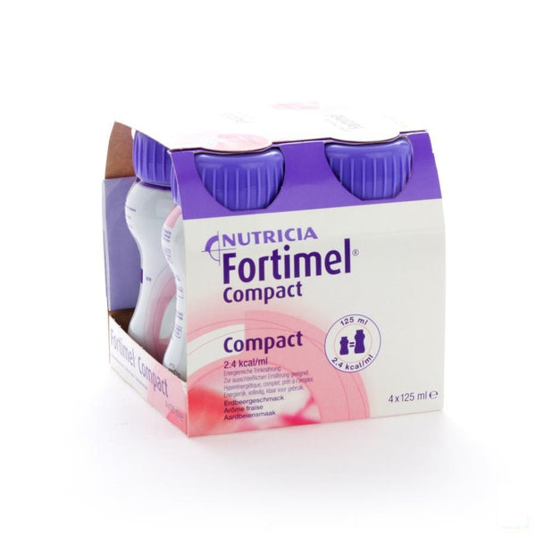 Fortimel Compact Aardbei 4x125ml - Nutricia - InstaCosmetic