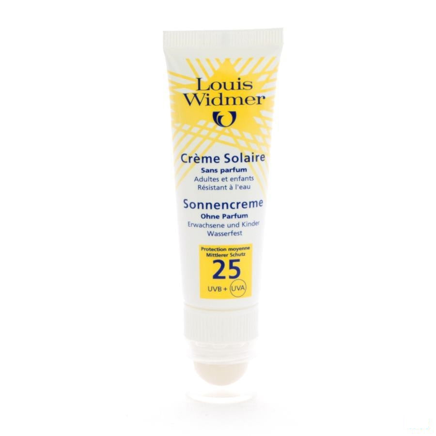 Widmer Sun Cream 25 Zonder Parfum + Lipstick 25 Ml