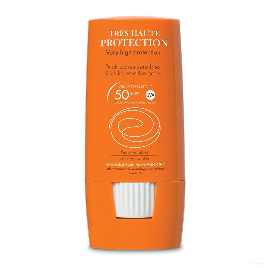 Avène Zon SPF50 Zonnestick Gevoelige Zones 8gr