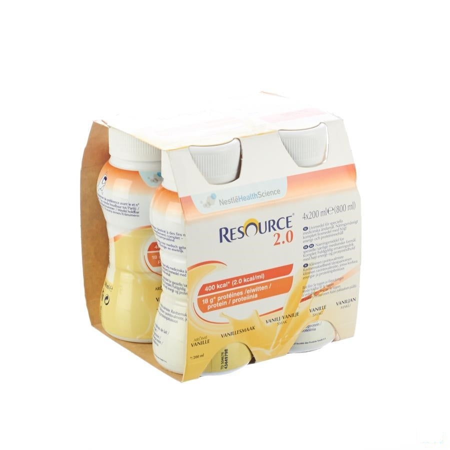 Resource 2.0 Vanille 4x200ml 12100535