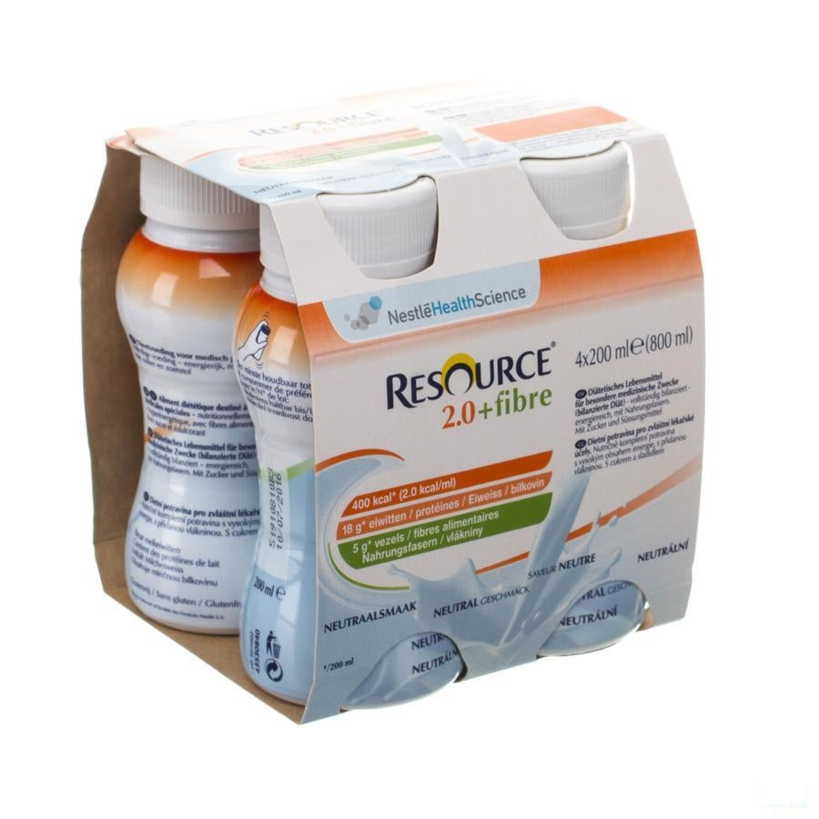 Resource 2.0 Fibre Neutraal 4x200ml 12100792