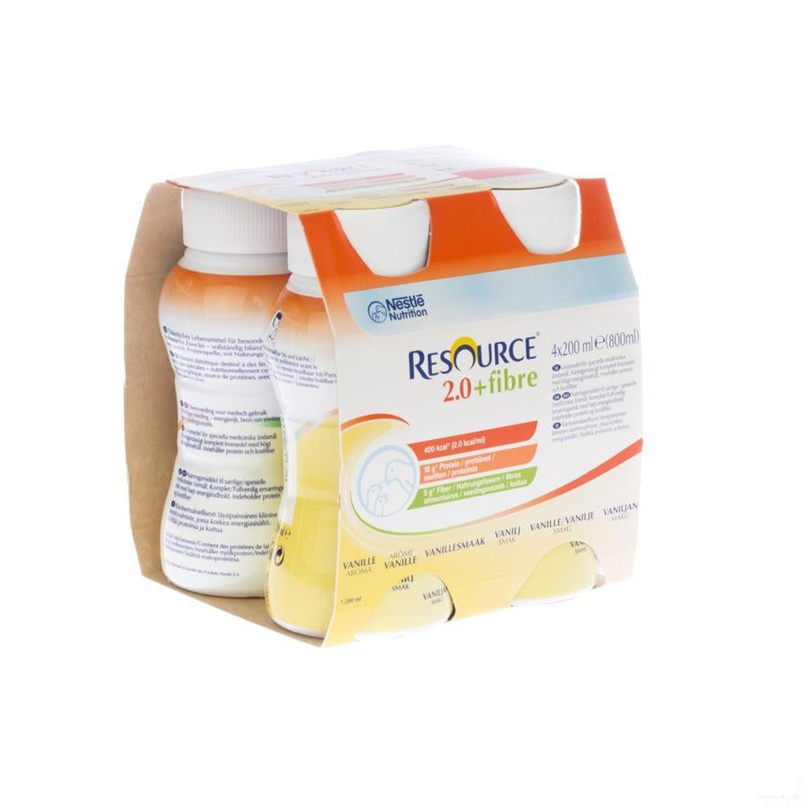 Resource 2.0 Fibre Vanille 4x200ml 12100793