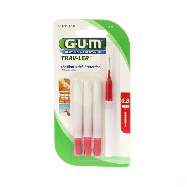 Gum Interdent.gum Travler 0,8mm 4 1314 - Gum - InstaCosmetic