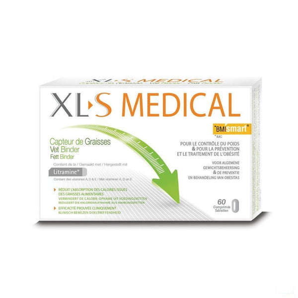 Xls Medical Vetbinder Tabletten 60 - Omega Pharma - InstaCosmetic