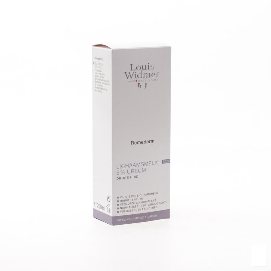 Louis Widmer Remederm Lichaamsmelk Zonder Parfum 200 Ml