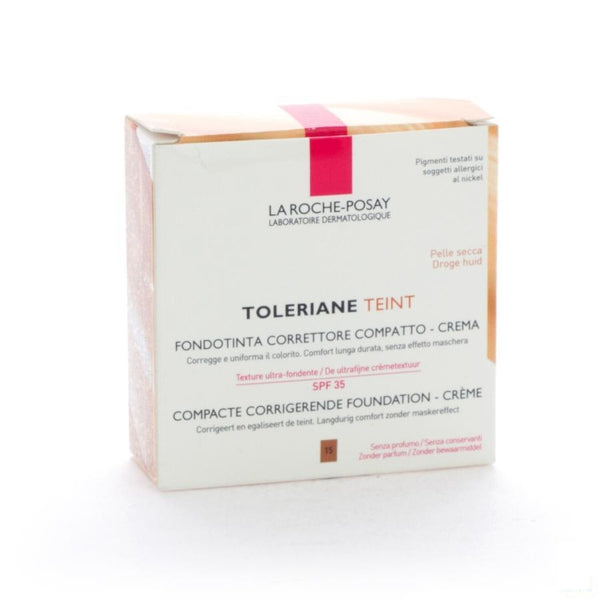 La Roche-Posay - Toleriane Teint Compacte Crème Kleur 15 9,5gr - Lrp - InstaCosmetic