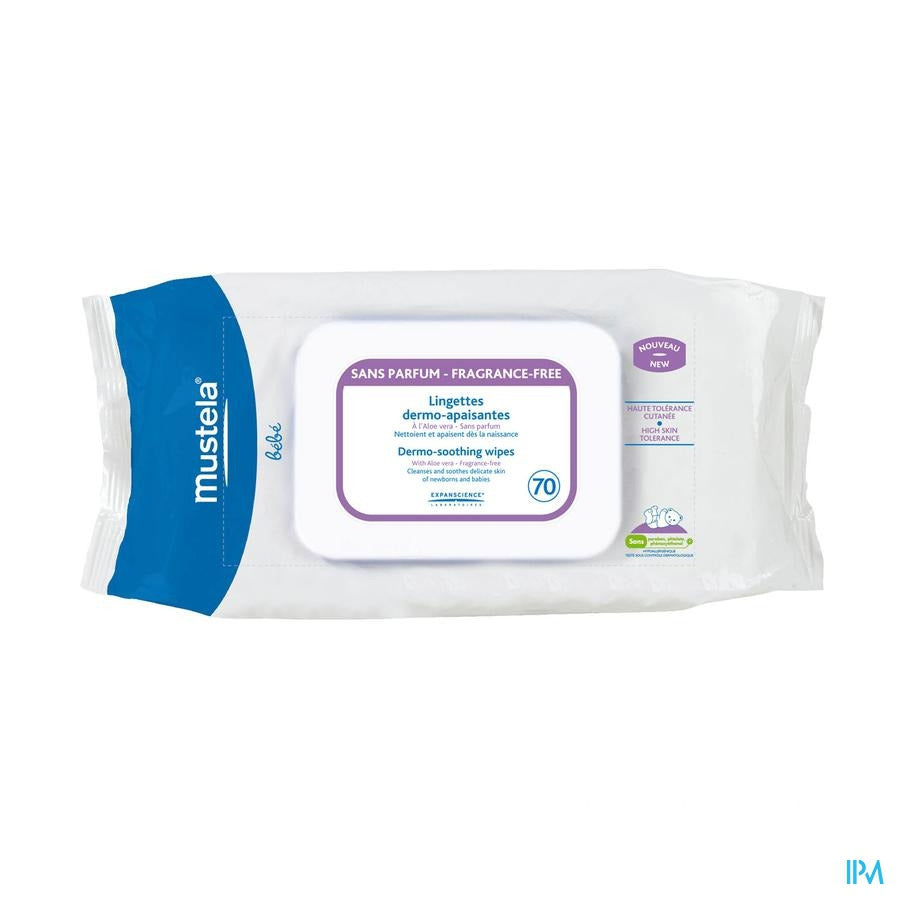 Mustela Bb Doekjes N/parf Huidverzachtend 70