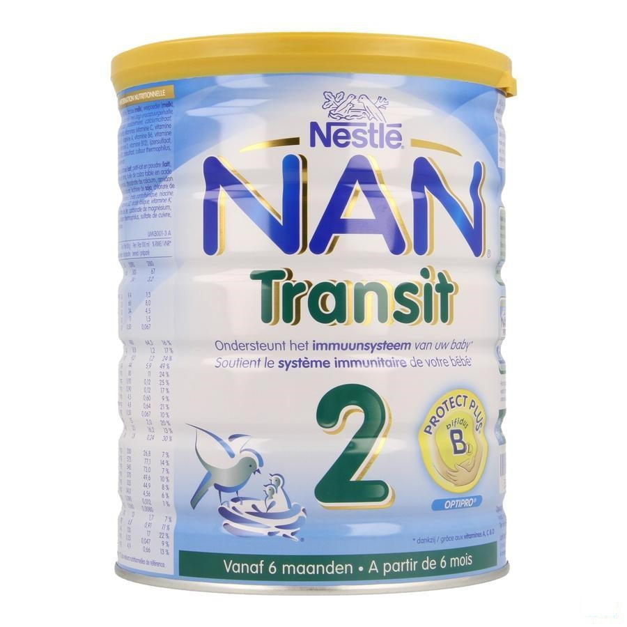 Nan Transit 2 Poedermelk 2lftd 800g