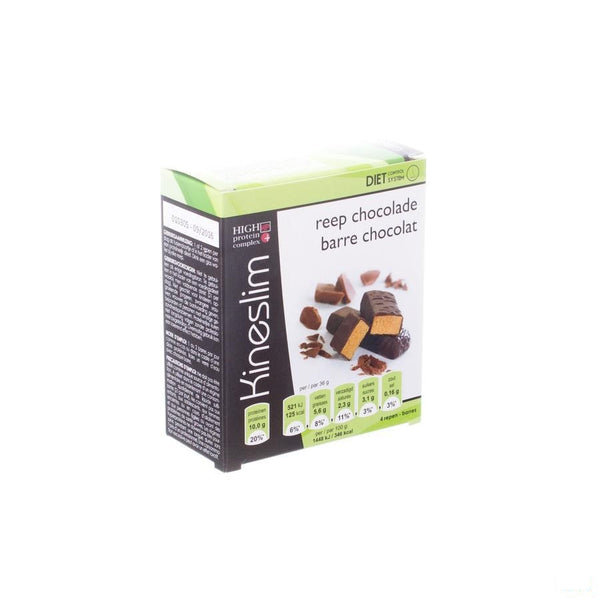Kineslim Reep Chocolade 4x36g - Omega Pharma - InstaCosmetic