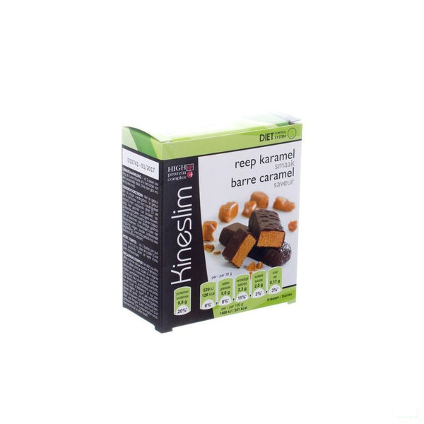 Kineslim Reep Chocolade-karamel 4x36g - Omega Pharma - InstaCosmetic