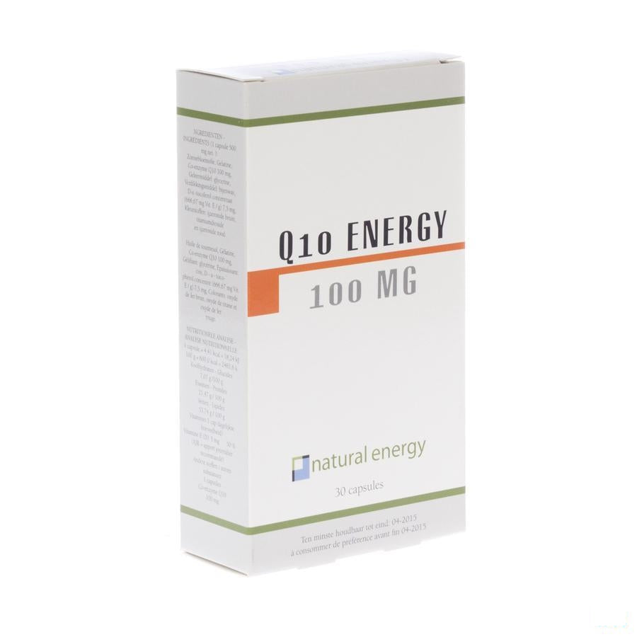 Q10 Energy 100mg Natural Energy Capsules 30