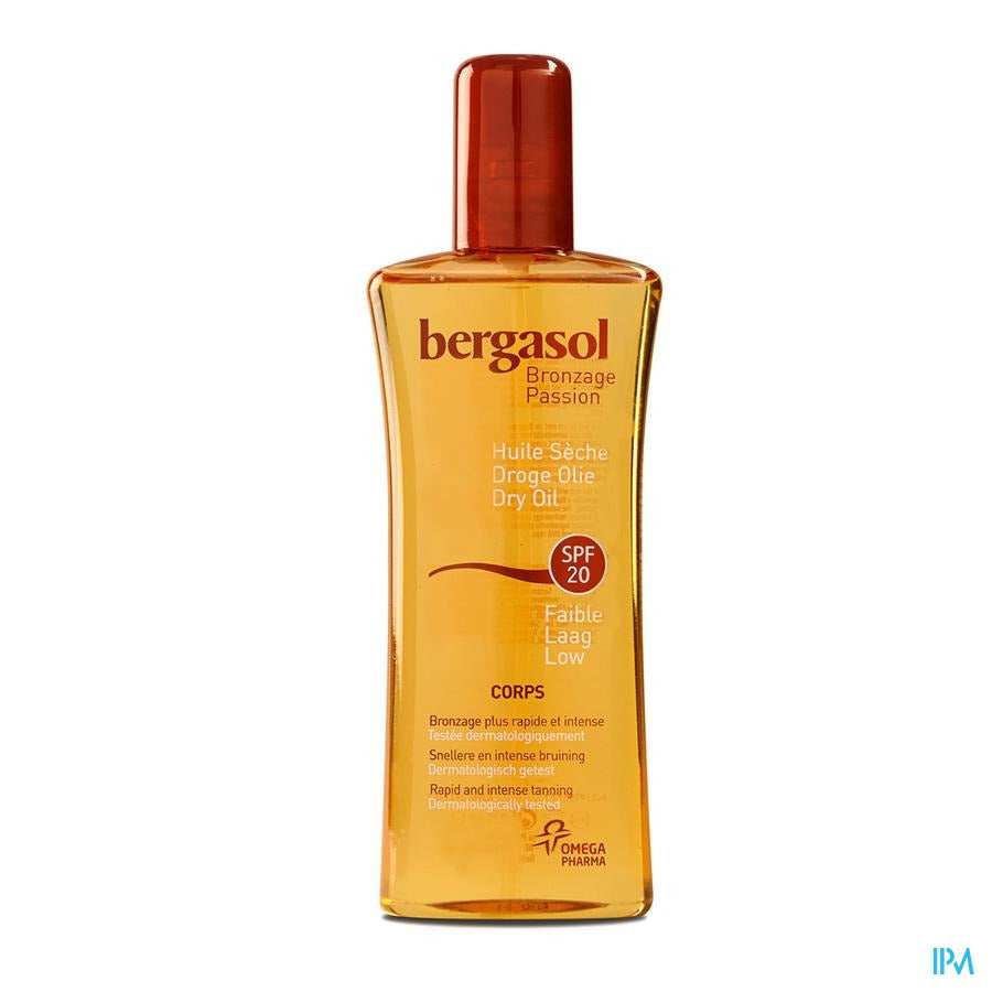 Bergasol Droge Olie SPF 20 125ml